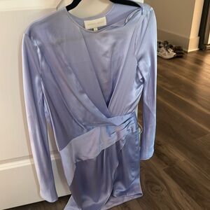Periwinkle Michelle Mason 100% silk dress
